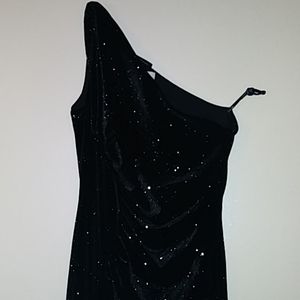 Calvin Klein Black Shimmery Evening Gown